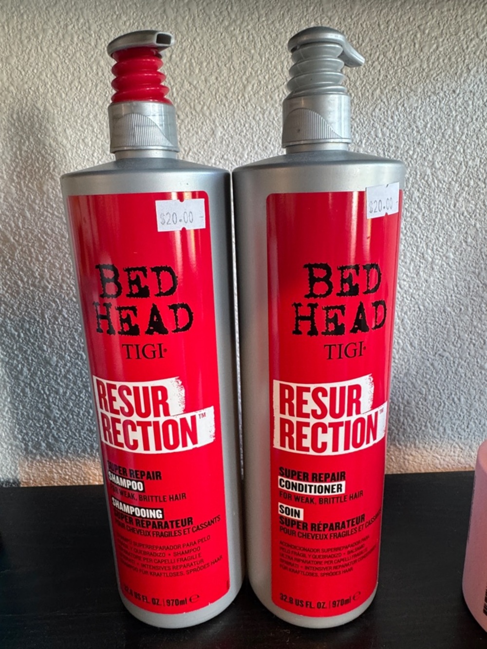 BedHead Resurrection Super Repair Shampoo & Conditioner Duo - Red and Silver